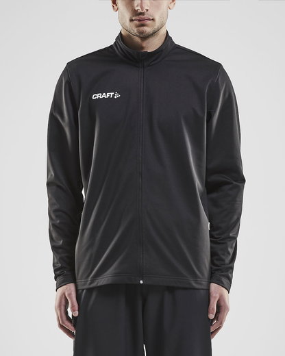 Craft Sport-Trainingsjacke Squad - ohne Seitentaschen, bequeme und funktionell - schwarz Herren